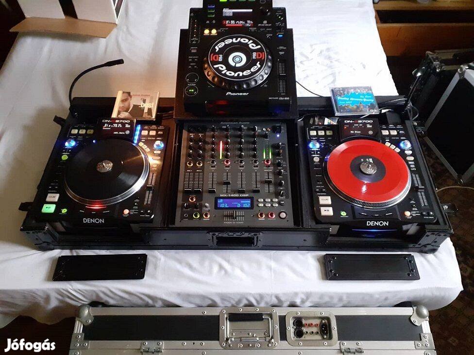 Dj. szett pult külön is eladó. Pioneer Cdj 900 + rack. Cserélhető is