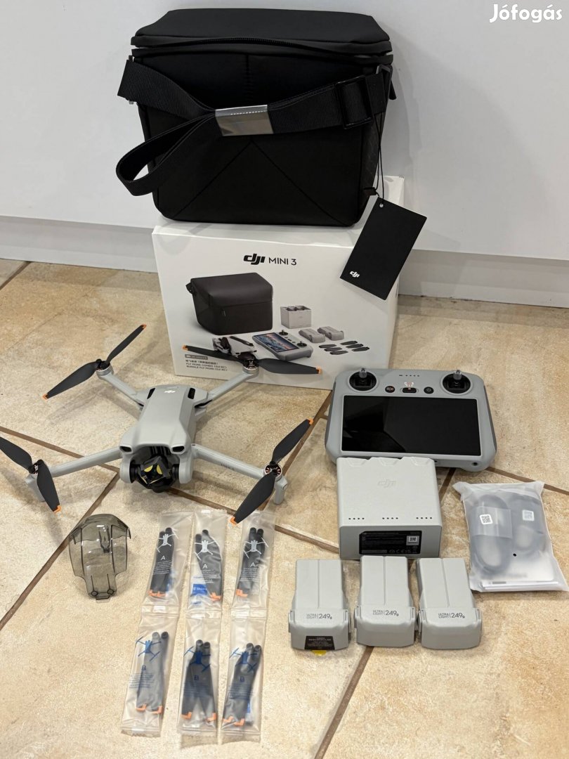 Dji Mini 3 RC Fly More Combo, Új, 2 év garanciával