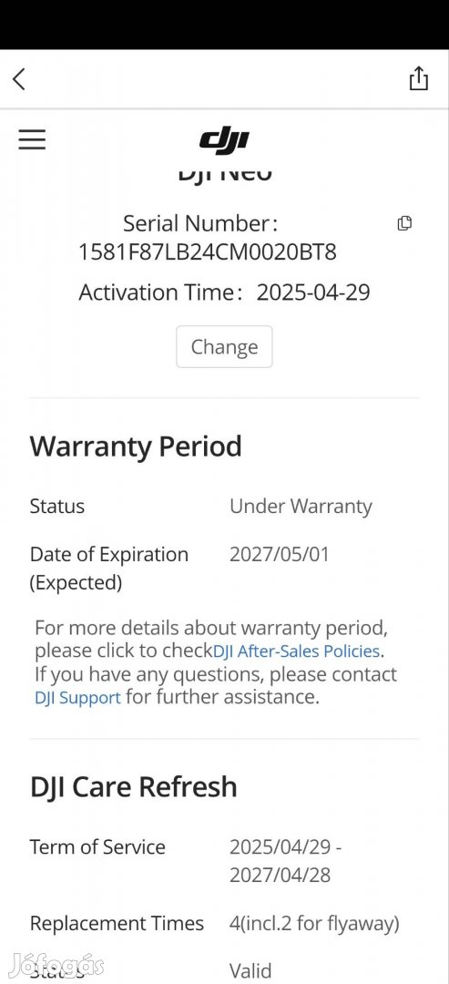 Dji Neo, kiegészítőkkel