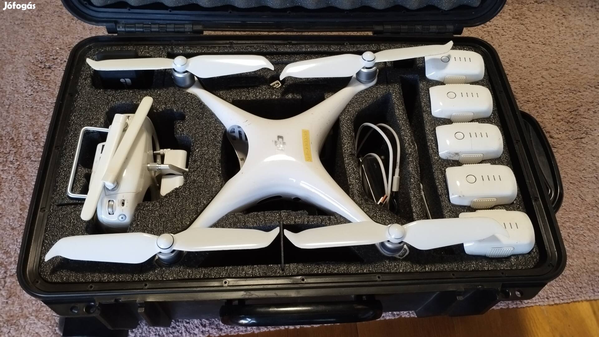 Dji phantom 4 pro drón szett, 5 Akku, Koffer, ND szűrők 