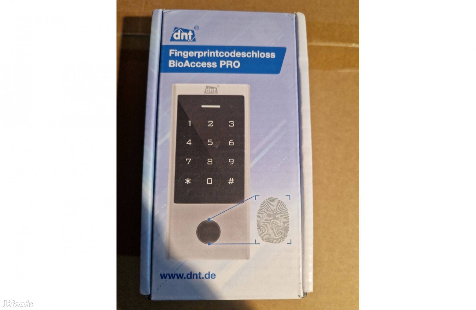 Dnt Bioaccess Pro ujjlenyomat kódzár fém/fekete