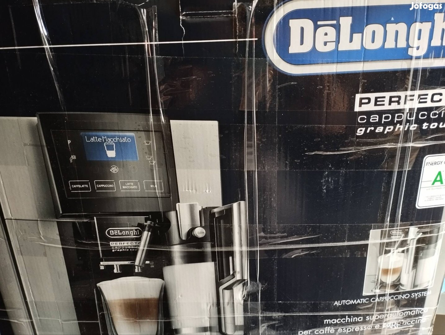 Dobozában Delonghi Perfecta full automata kávéfőző