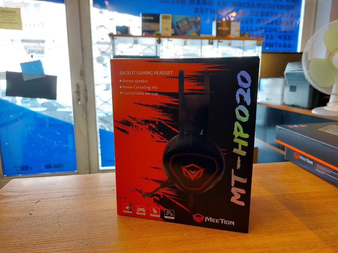 Dobozos új Meetion HP020 világítós gamer fejhalgató!