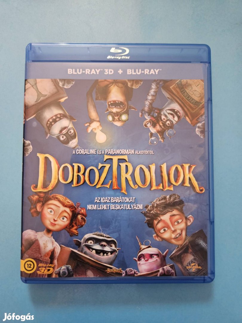 Doboztrollok 3d és 2d blu-ray
