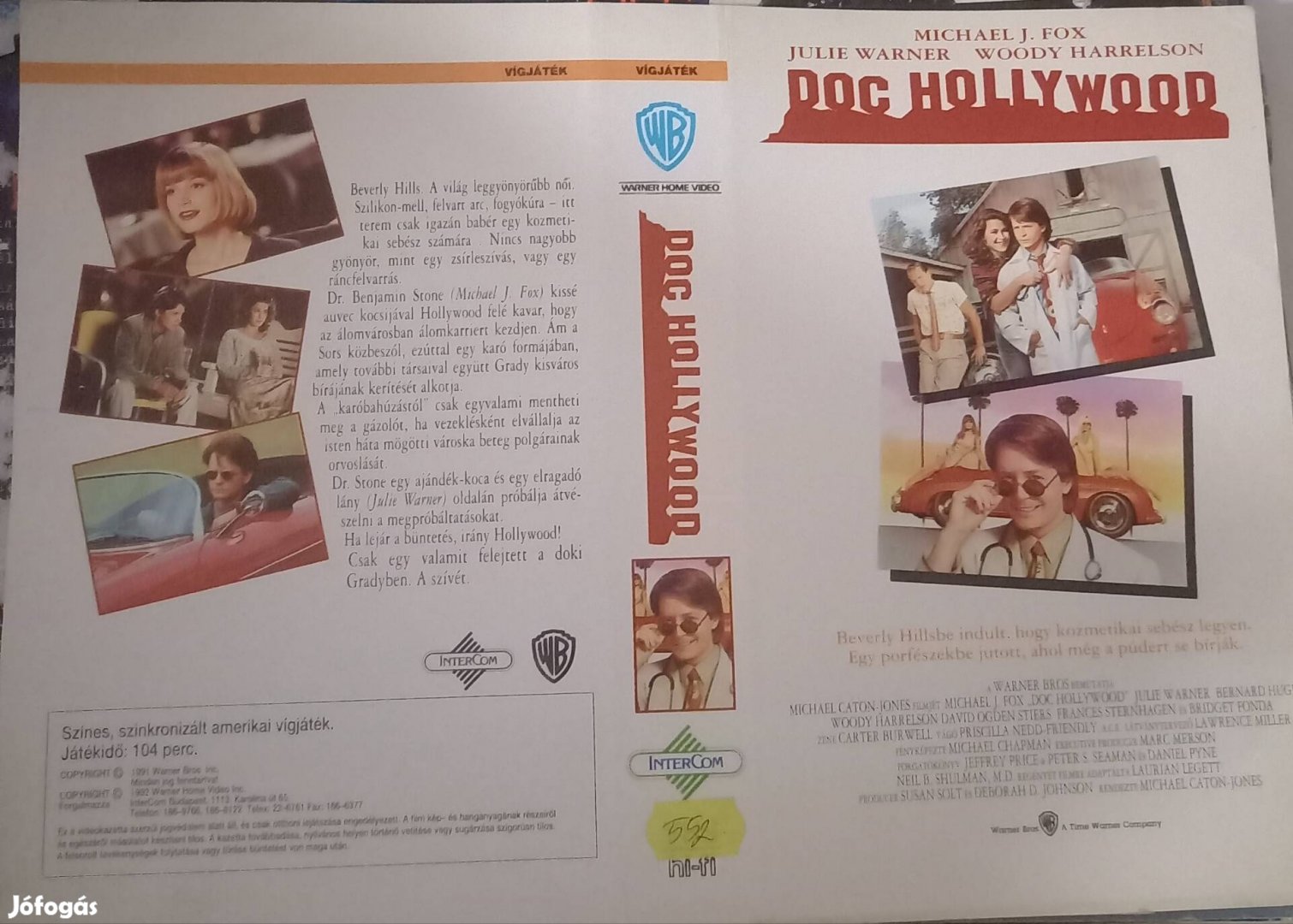 Doc Hollywood - vígjáték vhs - nagytokos