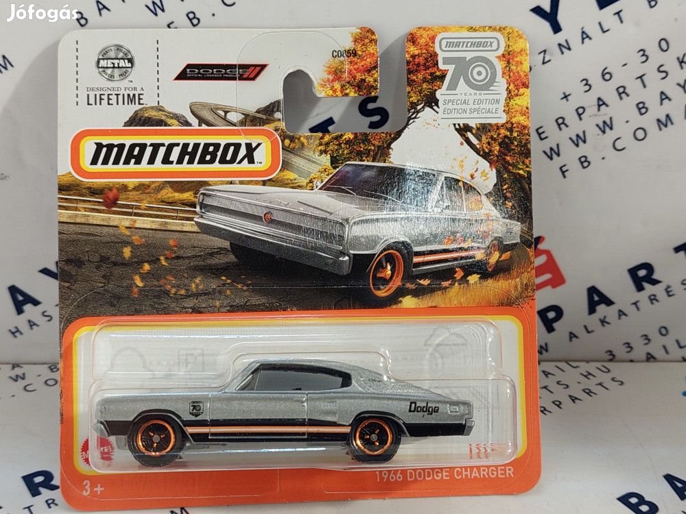 Dodge Charger (1966) - 12/100 - bliszteres -  Matchbox - 1:64