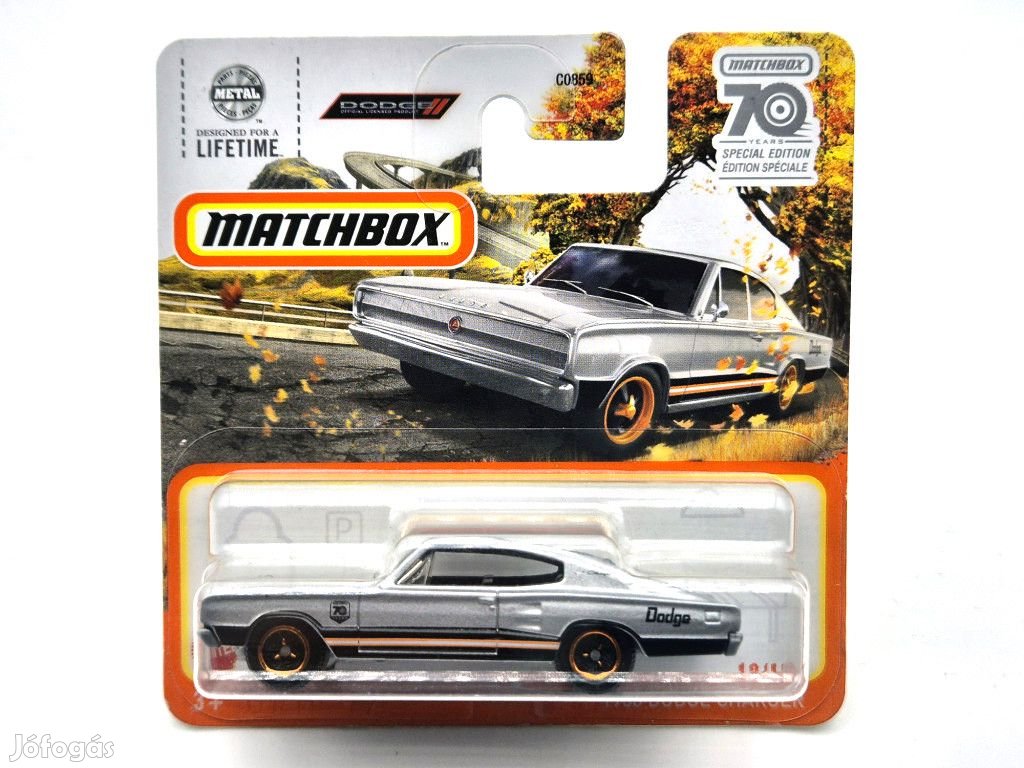 Dodge Charger (1966) - 12/100 - bliszteres -  Matchbox - 1:64