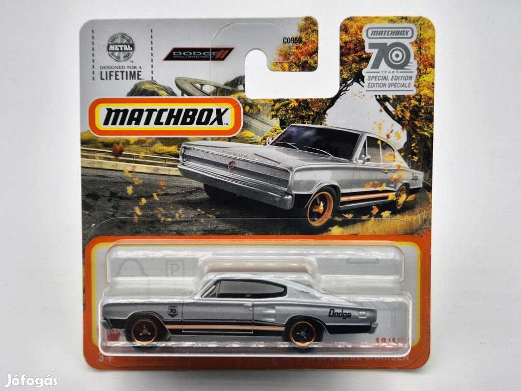 Dodge Charger (1966) - 12/100 - bliszteres -  Matchbox - 1:64