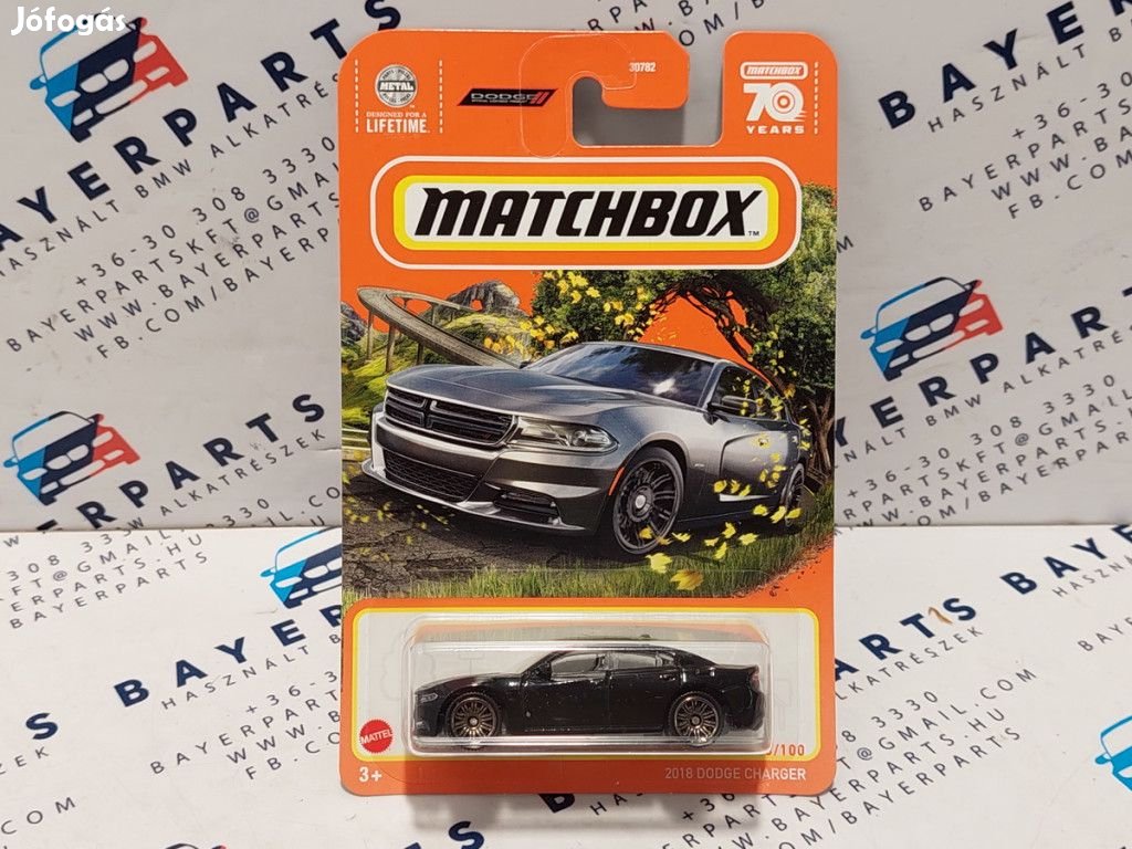 Dodge Charger - 2023 13/100 - hosszú kártyás -  Matchbox - 1:64