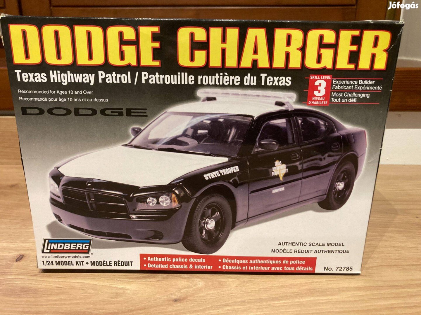 Dodge Charger makett, Lindberg, 1/24