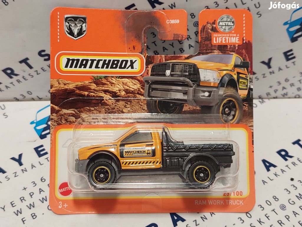 Dodge RAM Work Truck - bliszteres 23/100 -  Matchbox - 1:64