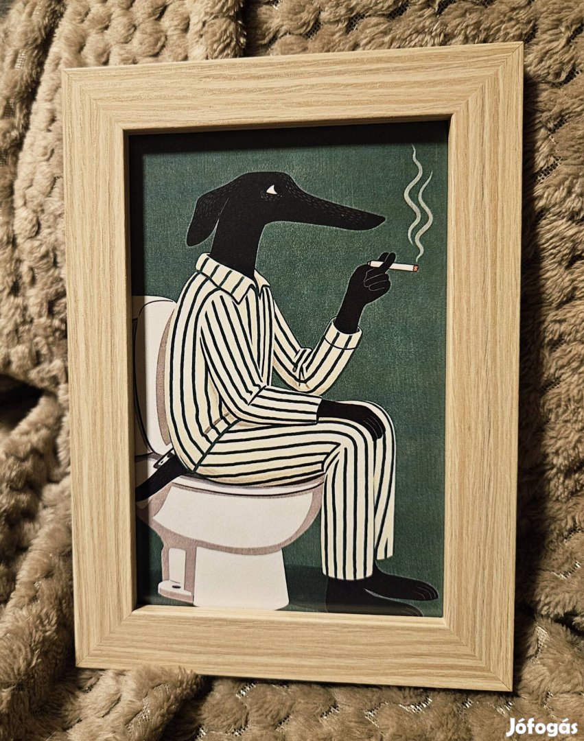 Dohányzó agár dekor kép