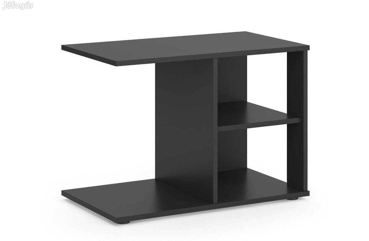 Dohányzóasztal, 70 cm, fekete,Vicco "Darry" , Új
