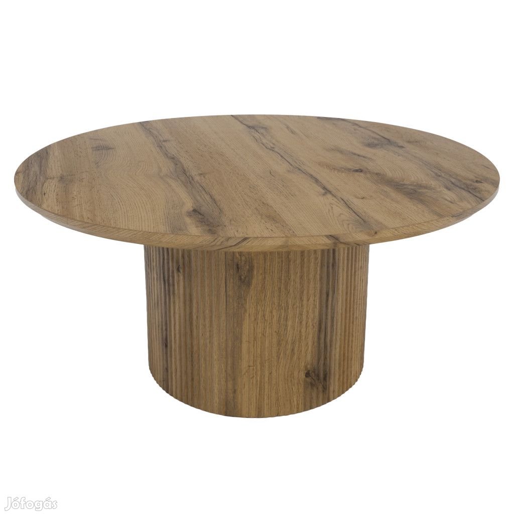 Dohányzóasztal, tölgy, átmérő 80 cm, MAHIR TYP 2