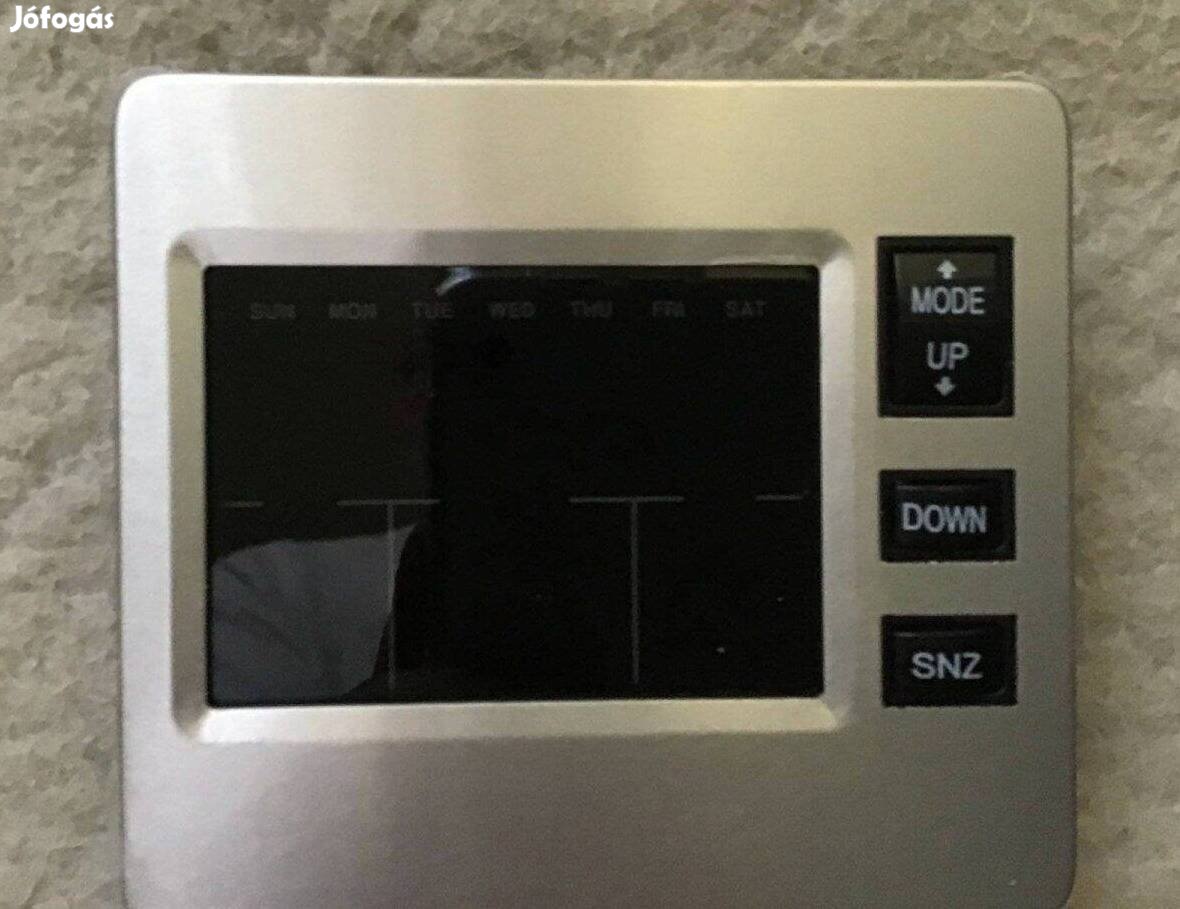 Dőjárás állomás, ébresztőórás, színes LCD kijelzővel