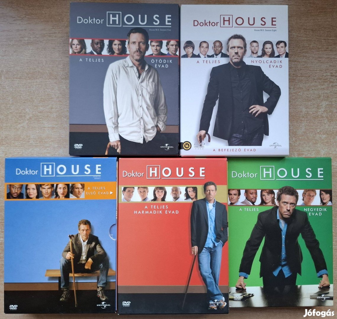 Doktor House 1,3-5,8. Évad 2004-2011 DVD