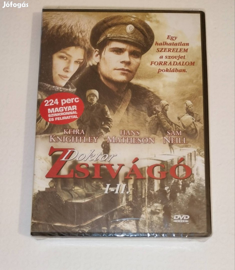 Doktor Zsivágó 1-2 dvd bontatlan Keira Knightley