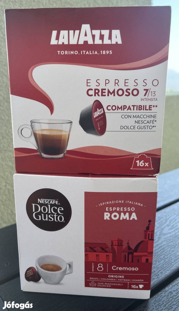 Dolce Gusto és Lavazza kávékapszulák