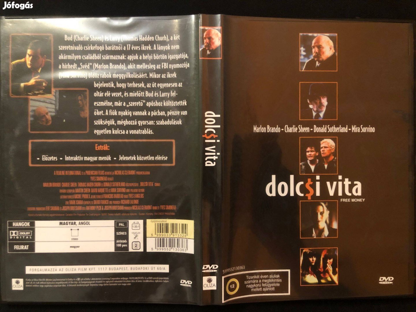 Dolcsi Vita DVD (Marlon Brando, Charlie Sheen, Donald Sutherland)