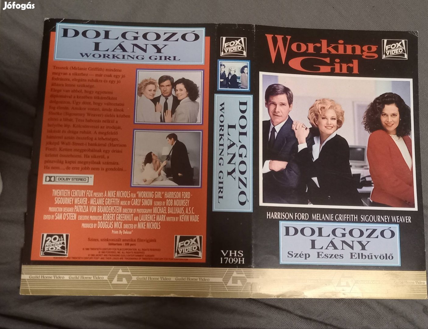 Dolgozó lány - Harrison Ford - guild video vhs