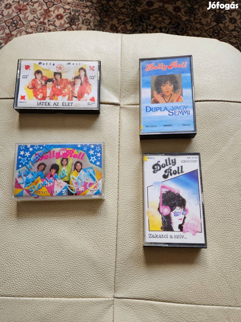 Dolly Roll dedikált kazetta 4 db kazetta kazi MC Eredeti