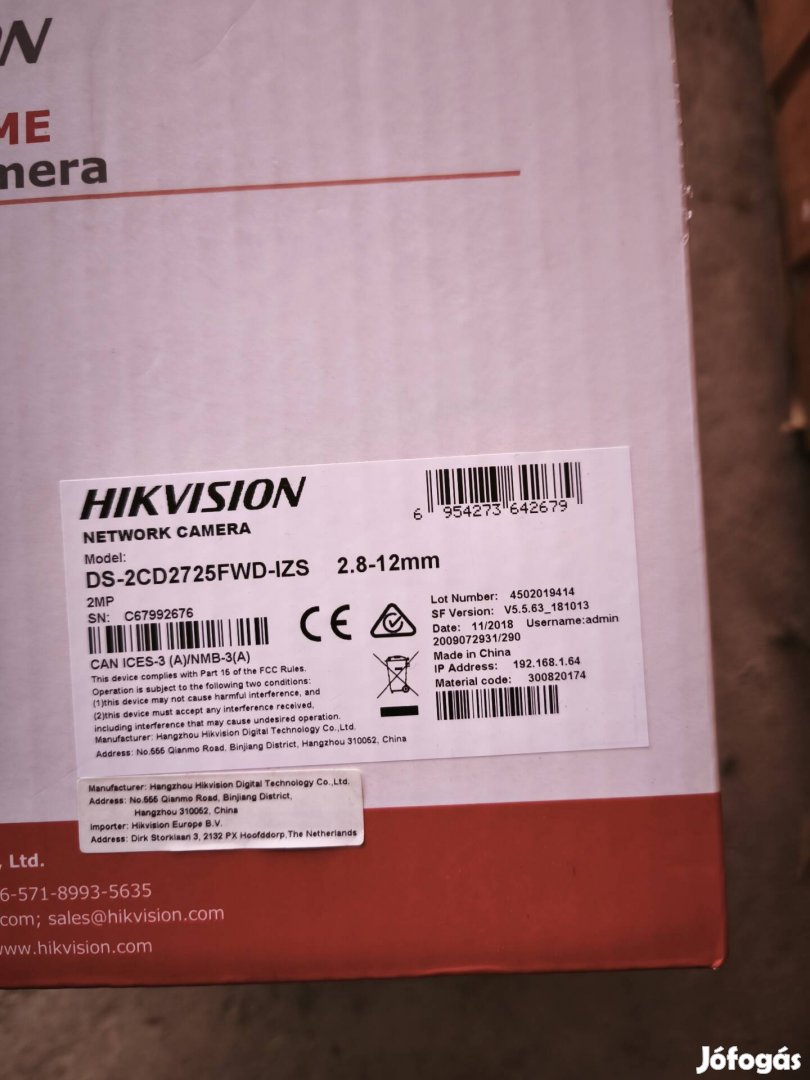 Dóm kamera IP kamera DS-2CD2725FWD-IZS