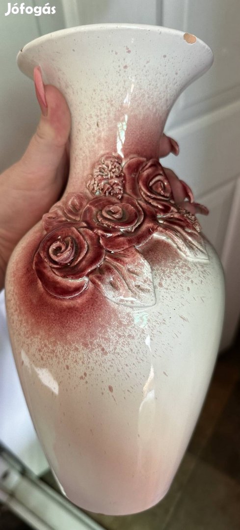 Dombor mintás retro váza