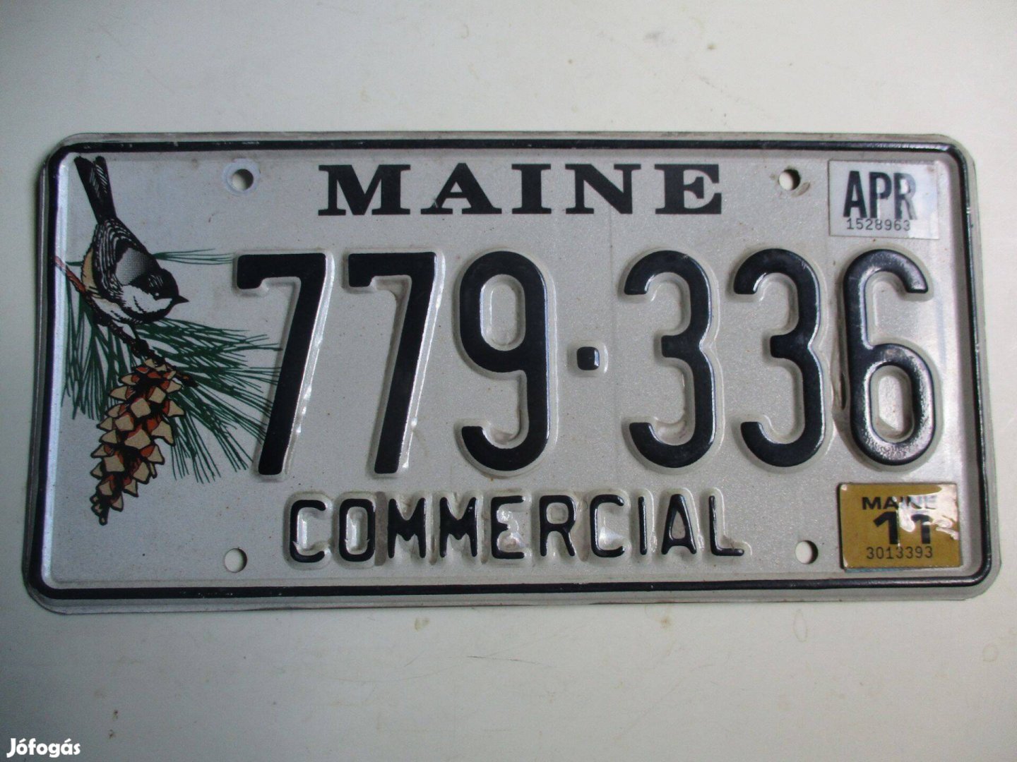 Dombornyomott USA rendszám Maine államból eladó!