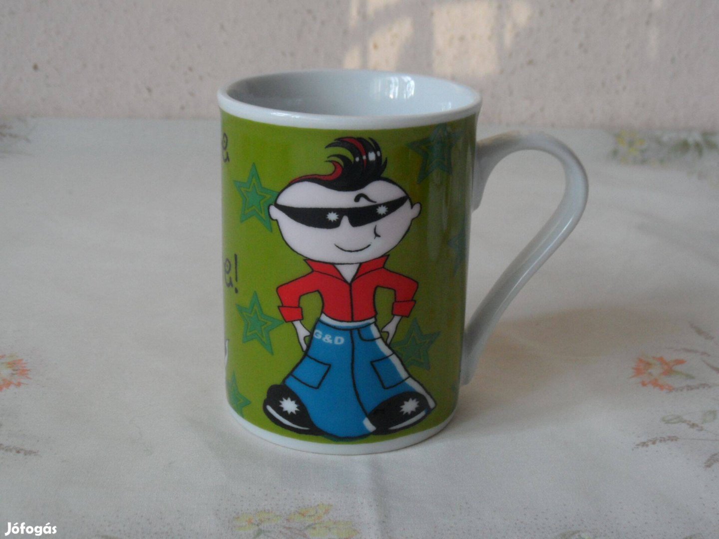 Domestic porcelán bögre, csésze