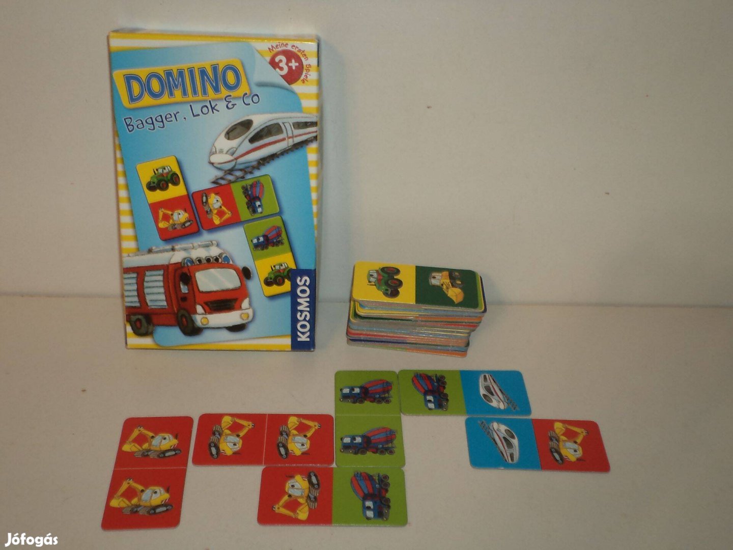 Domino, munkagépes, járműves társasjáték