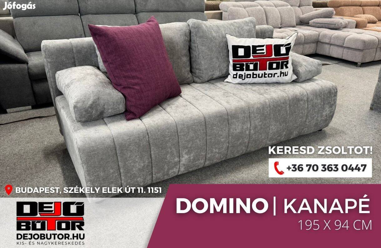 Domino egyenes kanapé ülőgarnitúra 195x94 cm bútor gray