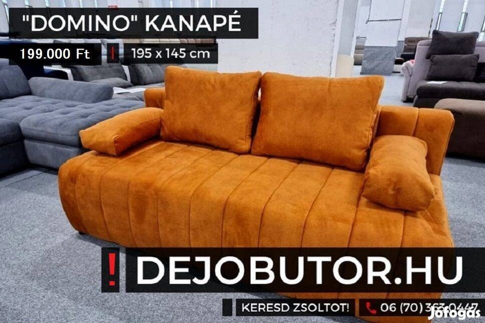 Domino orange rugós kanapé ülőgarnitúra 195x96 cm ágyazható