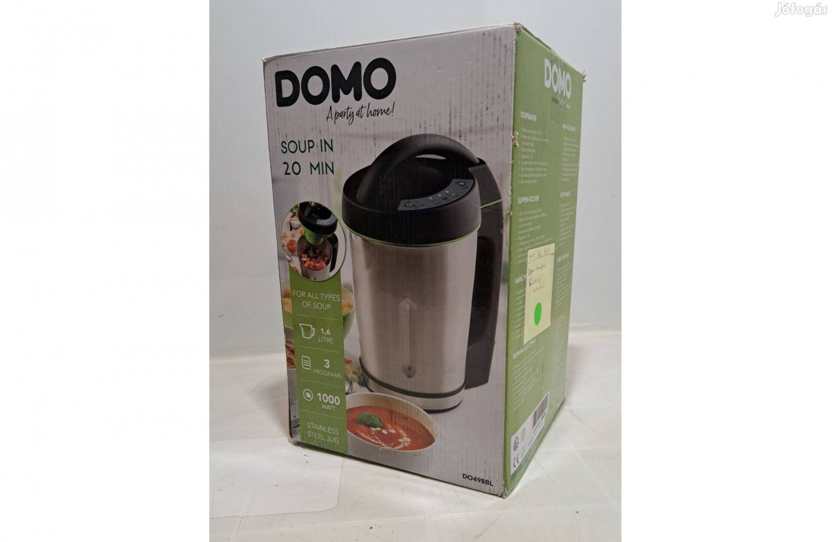 Domo Soupmaker levesfőző+turmix, leves/bébiétel/dzsem/turmix/jég
