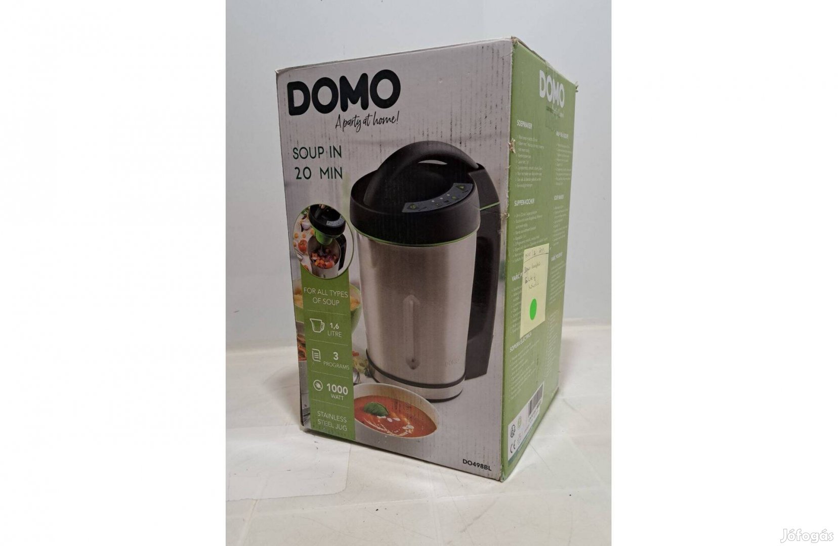 Domo Soupmaker levesfőző+turmix, leves/bébiétel/dzsem/turmix/jég, új