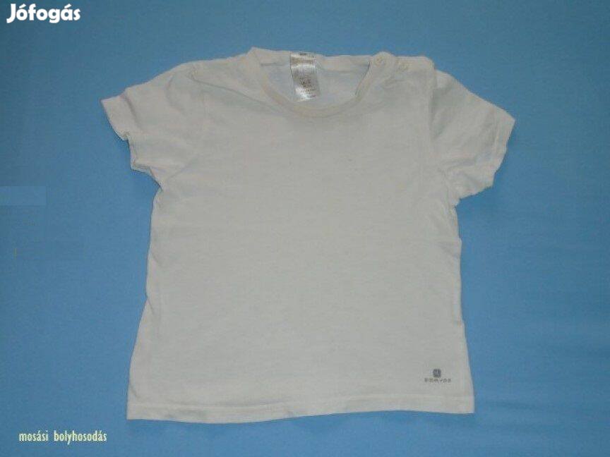 Domyos fehér póló 2-3 évesre (méret 92 / 98)