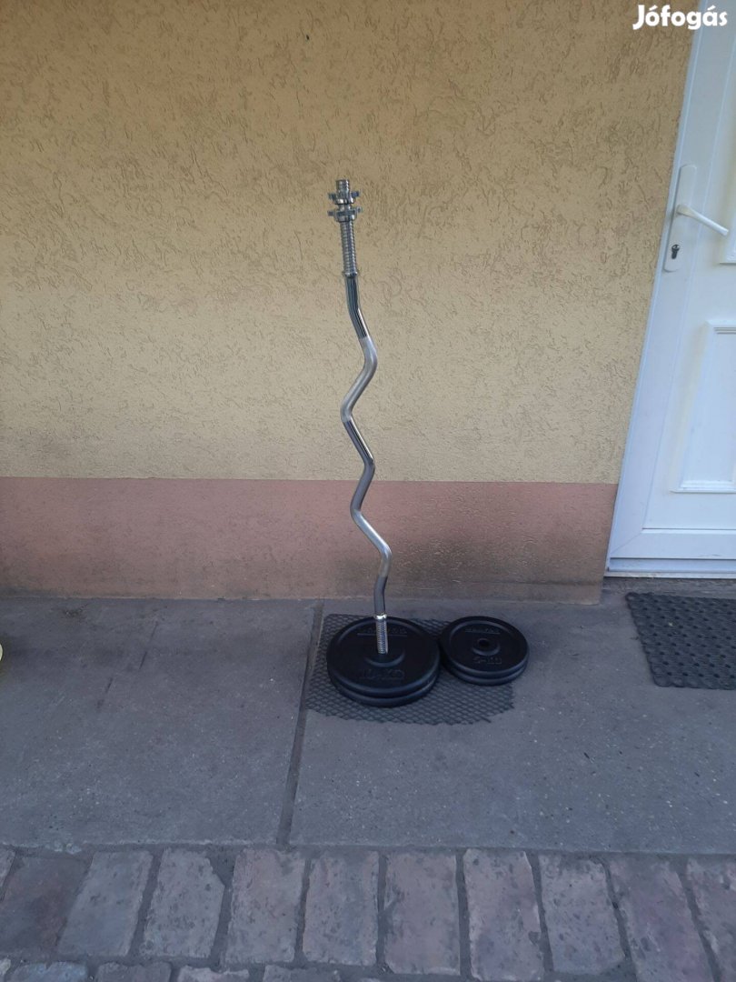 Domyos francia rúd szorítókkal gyári súlytárcsa súlyzókészlet súly