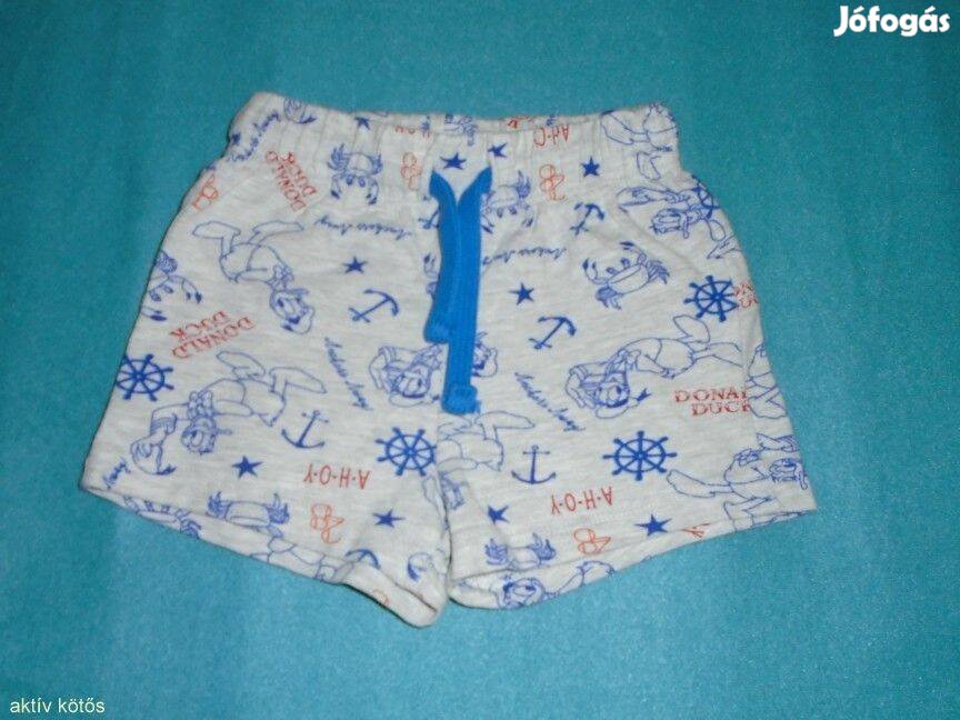 Donald kacsa mintás szürke rövidnadrág 6-9 hó méret 74