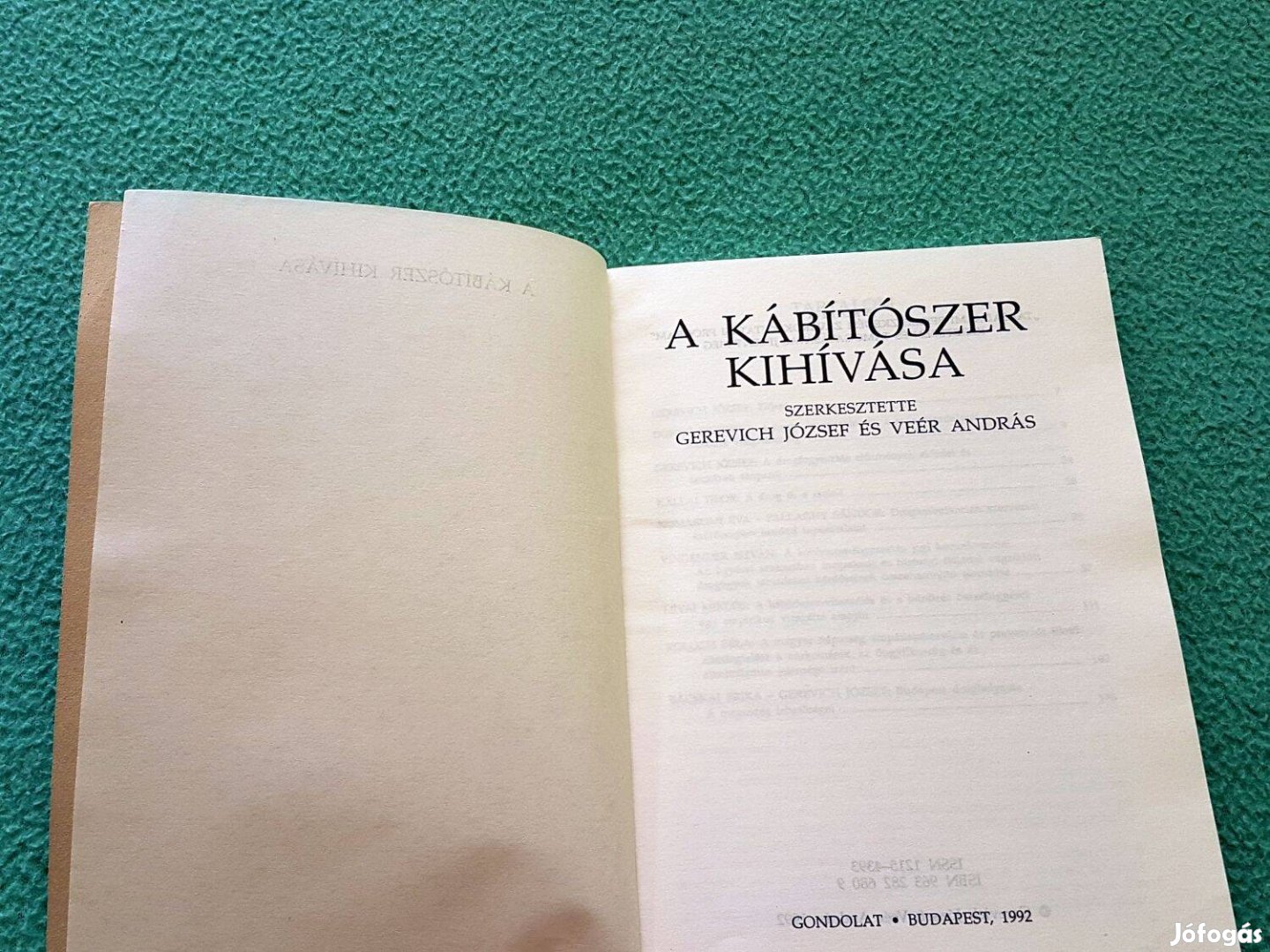 Donkó Erzsébet: A kábítószer kihívása (Gondolat) könyv