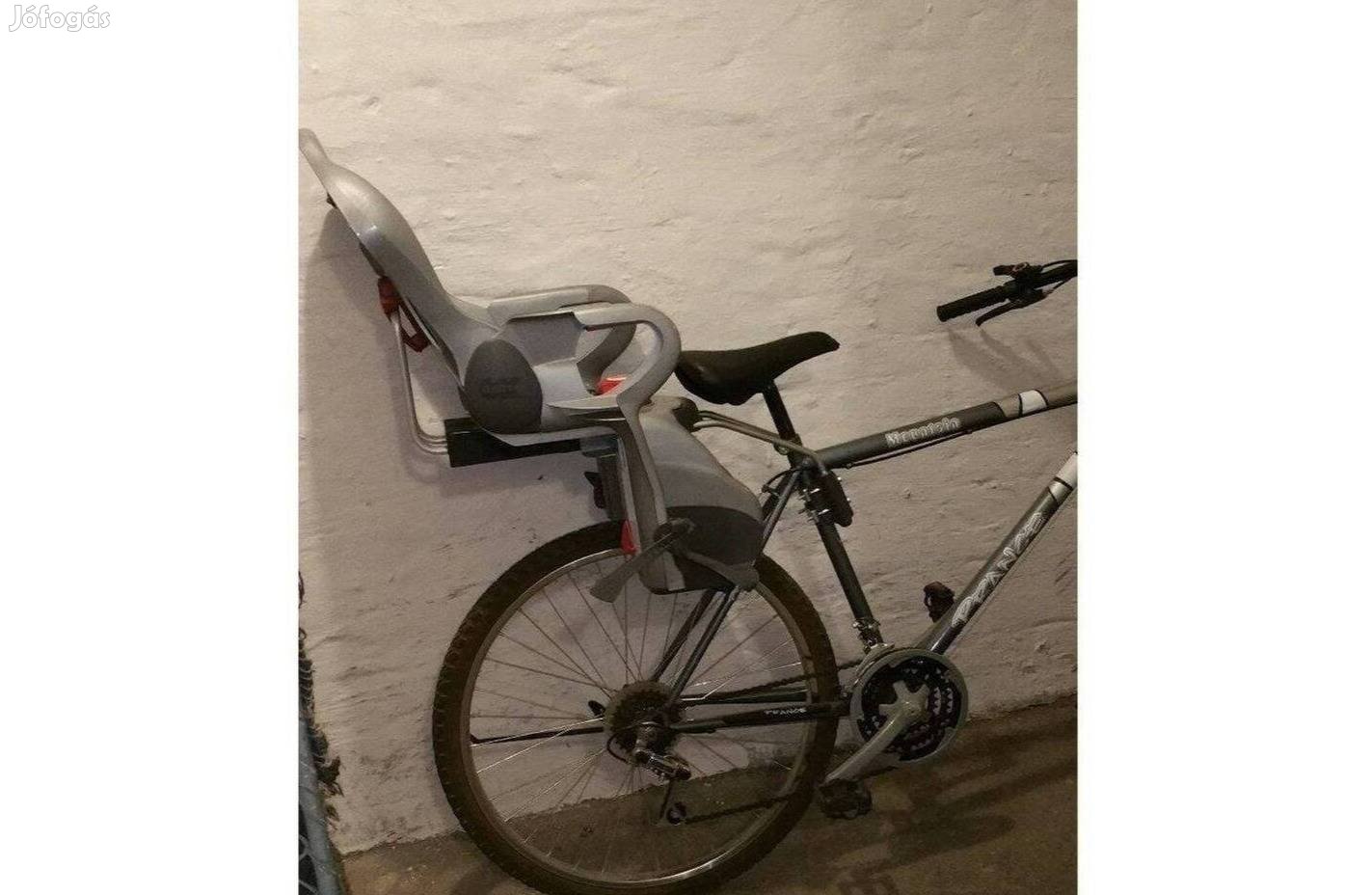 Dönthető Újszerű biciklis gyerekülés + Adapter! 8hó-7évesig max 22 kg!