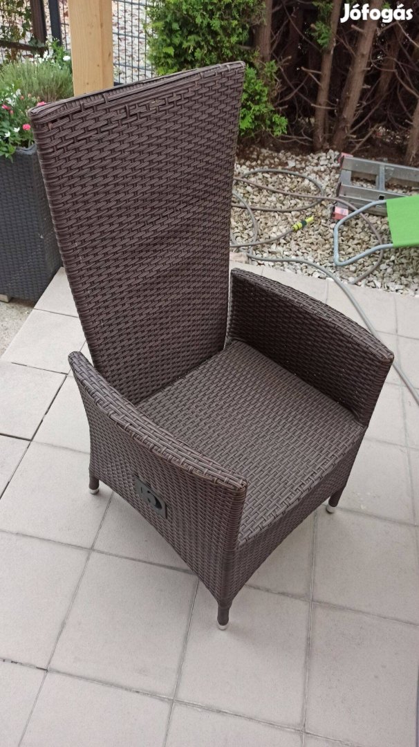 Dönthető kerti polyrattan szék