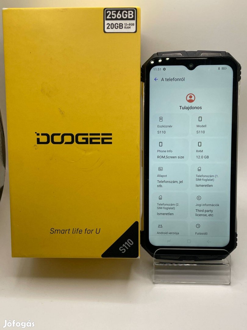 Doogee S110 12/256GB 6hó jótállással!