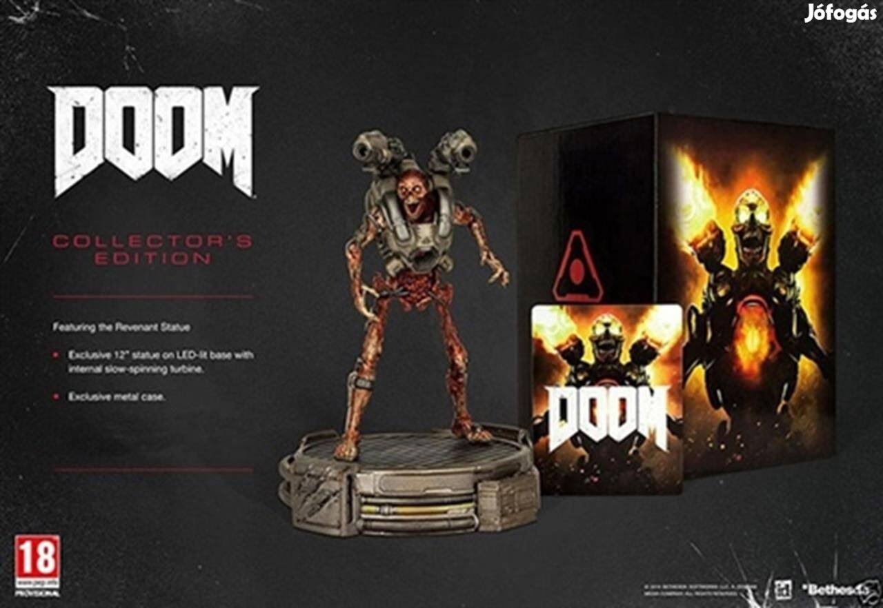 Doom (2016) Collector's Ed. wstatue (No DLC) PS4 játék