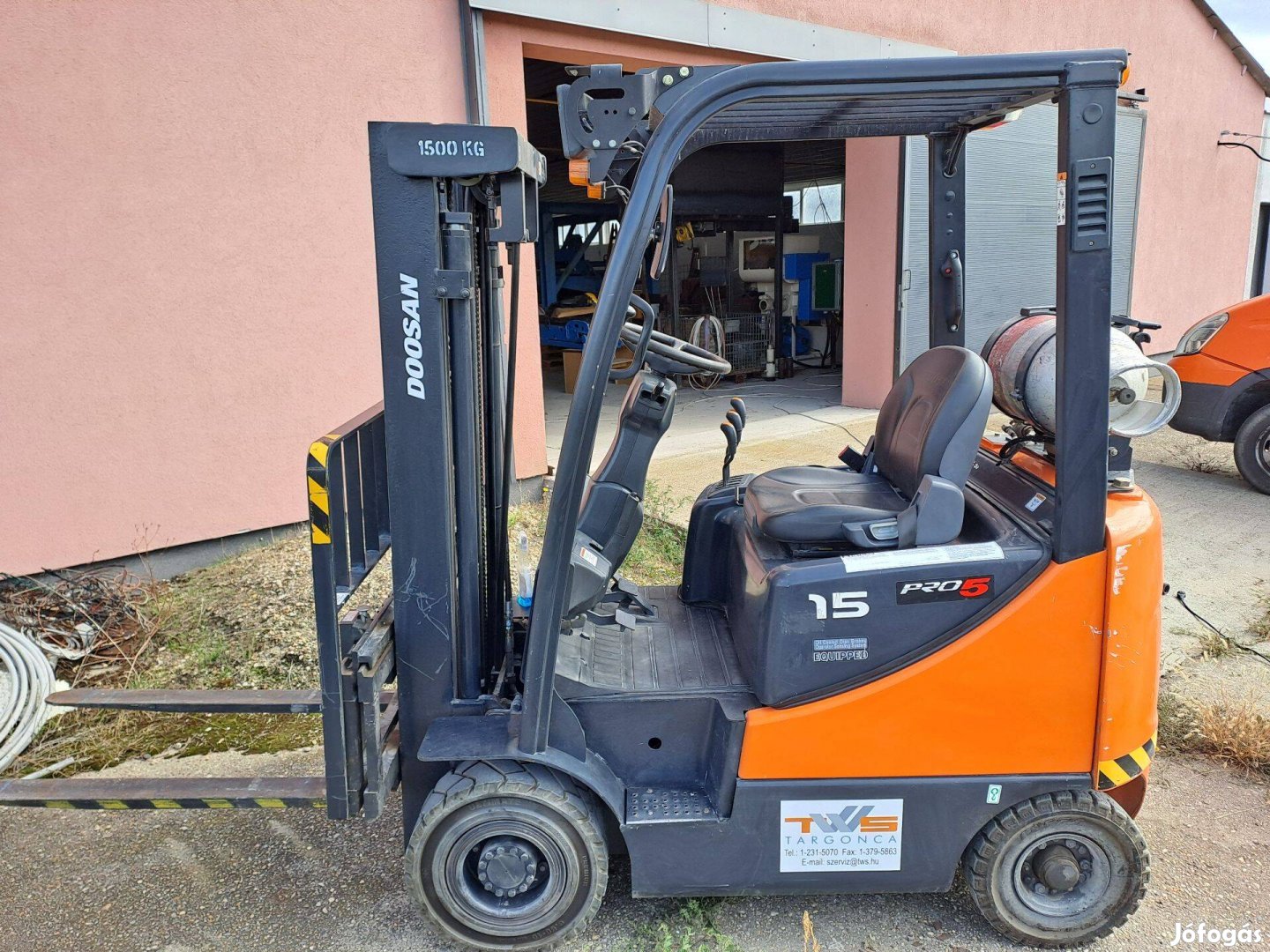 Doosan 1.5 tonnás targonca 148 üzemórával