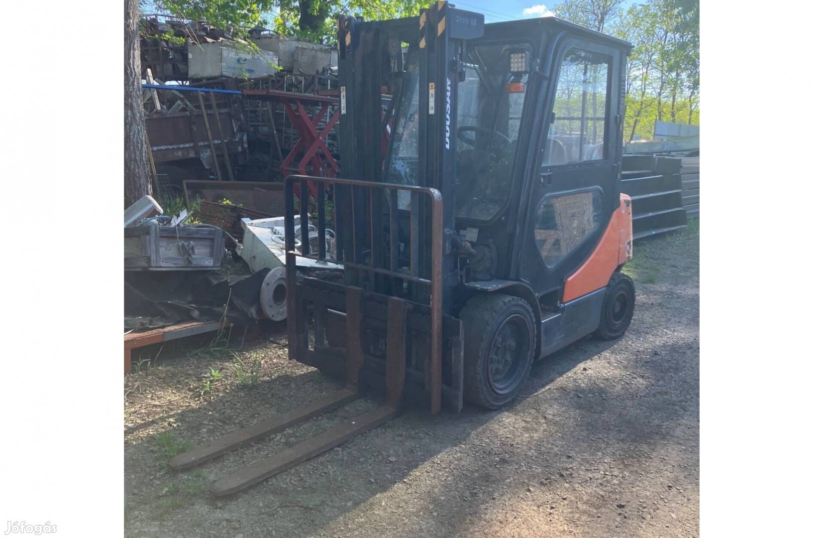Doosan targonca 3 tonnás gázüzemű