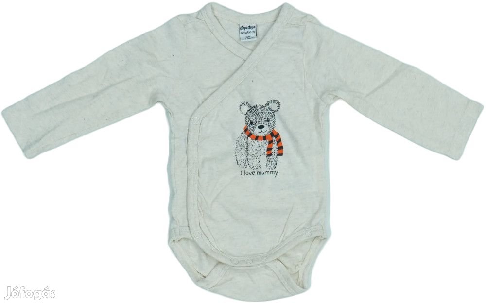 DopoDopo Új (címkés) Fiú Hosszú ujjú body (Méret: 56)