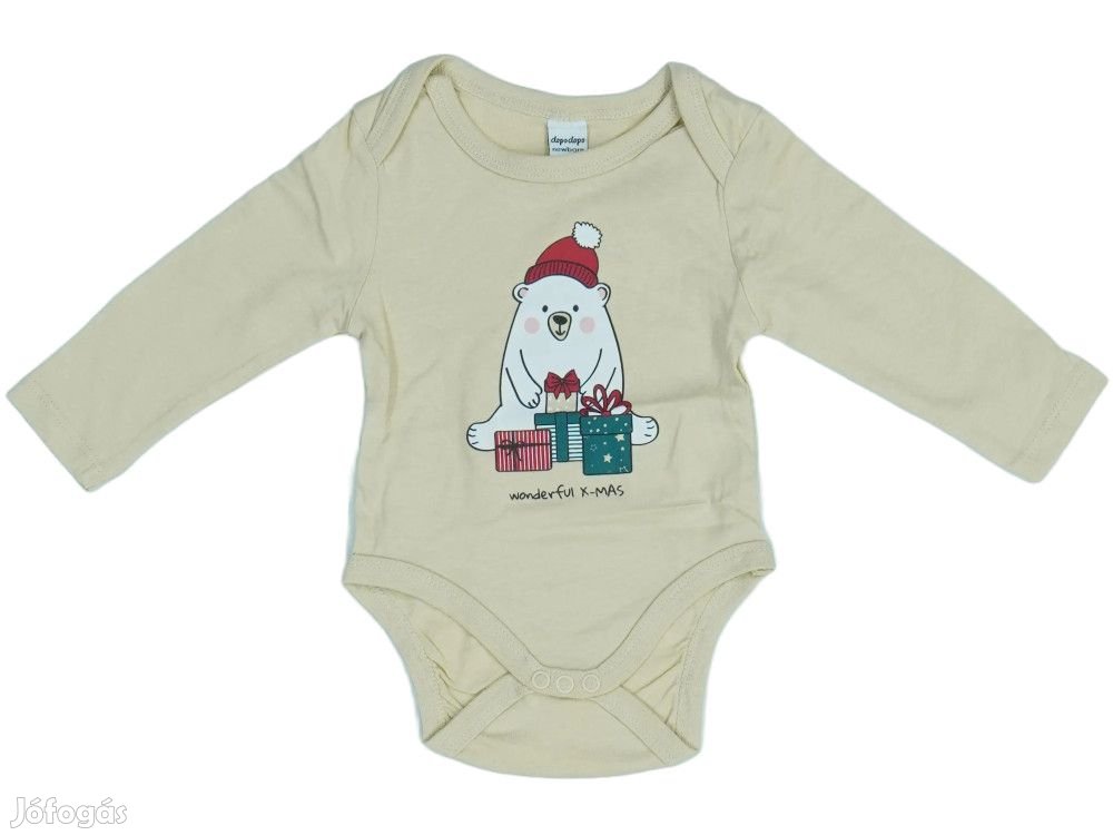 DopoDopo Új (címkés) Fiú Hosszú ujjú body (Méret: 62)