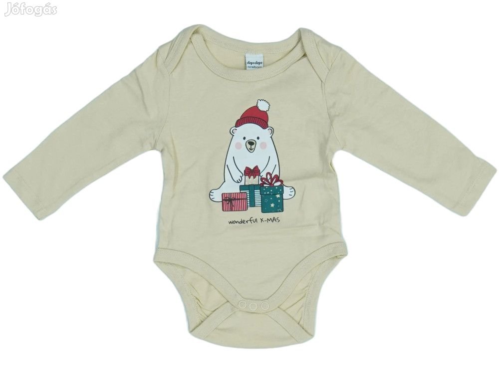 DopoDopo Új (címkés) Fiú Hosszú ujjú body (Méret: 62)