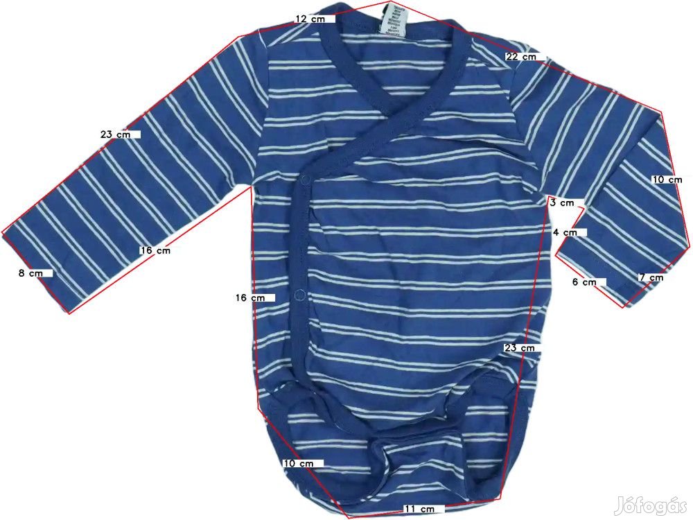DopoDopo Új (címkés) Fiú Hosszú ujjú body (Méret: 68)