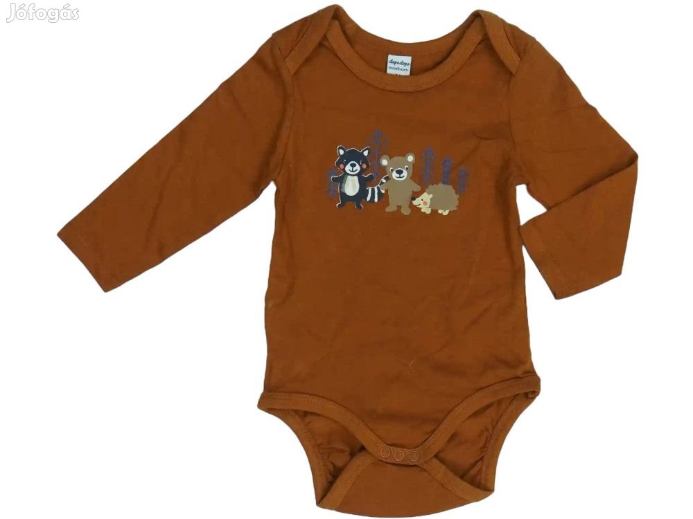 DopoDopo Új (címkés) Fiú Hosszú ujjú body (Méret: 74)