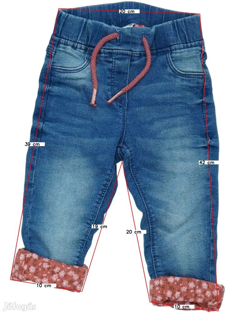 DopoDopo Új (címkés) Lány Bélelt és Thermo nadrág (Méret: 86)